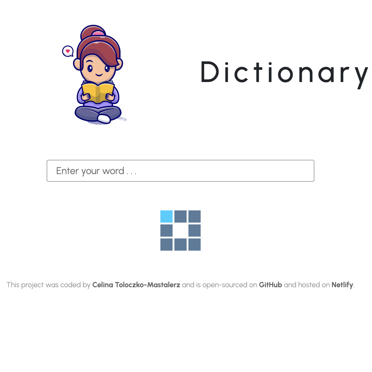 dictionary app coded with react